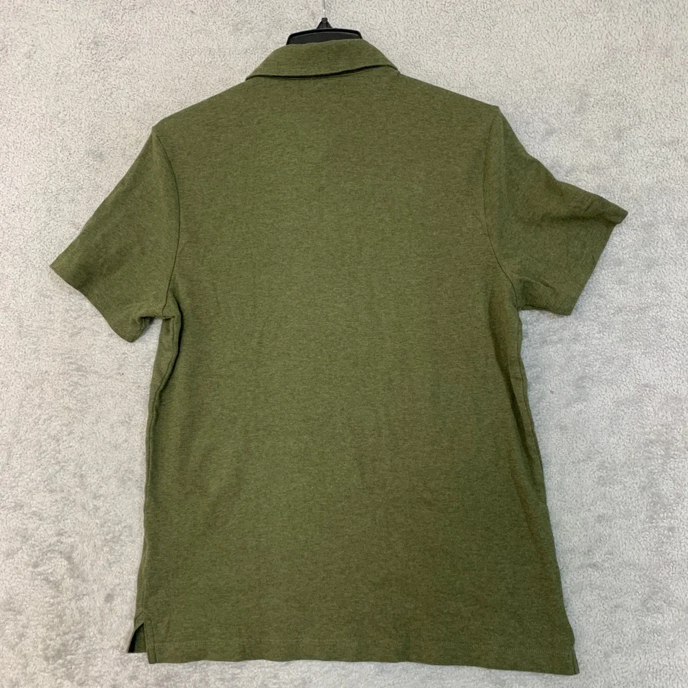Banana Republic Men's M Green Luxury Touch Polo Shirt Cotton